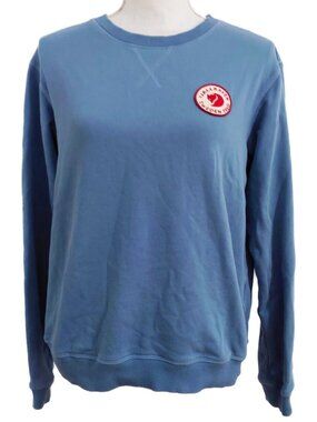 Fjallraven 1960 Logo Badge Sweater Sweatshirt in Dawn Blue